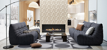 Диваны в интерьере гостиной-5, Стильный бескаркасный диван ДеФранс